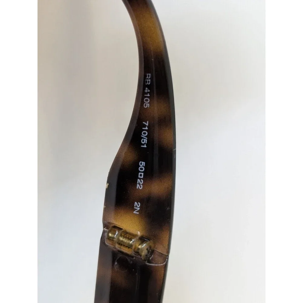 Ray-Ban RB4105 Folding Wayfarer Sunglasses Havana Brown Gradient 710/51 Foldable